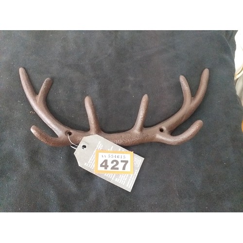 427 - cast iron coat hanger (new)