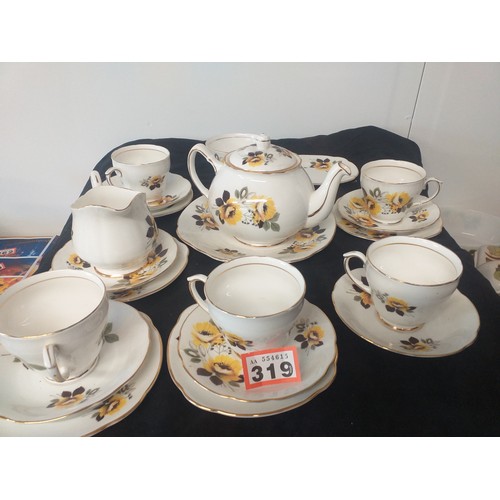 319 - incomplete tea set duchess