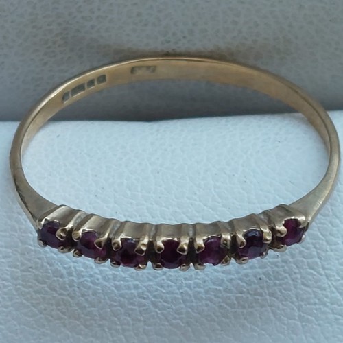 20C - 9ct gold Ruby ring size P

relisted due to non payer