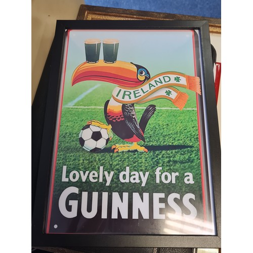 144 - Framed guinness picture