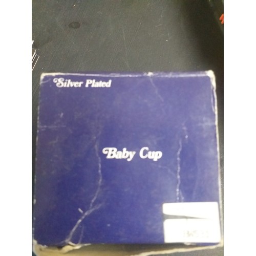 49 - Silver plated baby cup