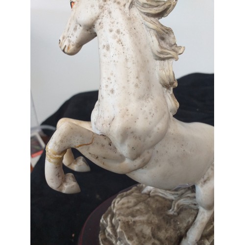 171 - large horse ornament small crack on leg