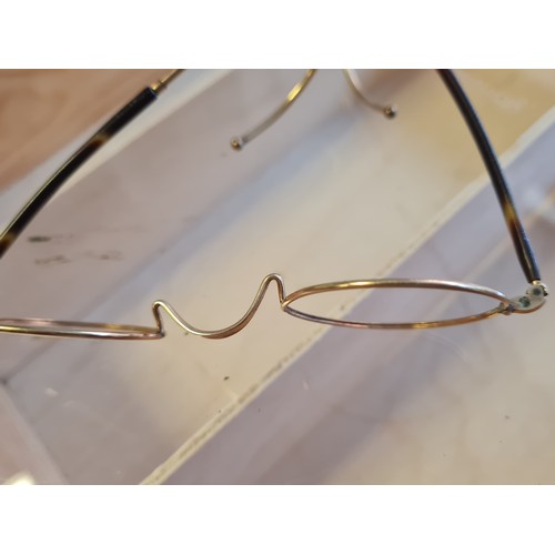 282 - Stamped 1010 gold glasses frames