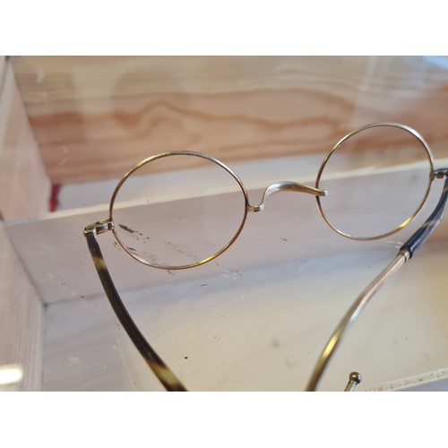 282 - Stamped 1010 gold glasses frames