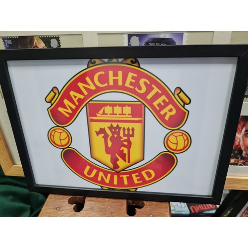 284 - Framed Man utd picture