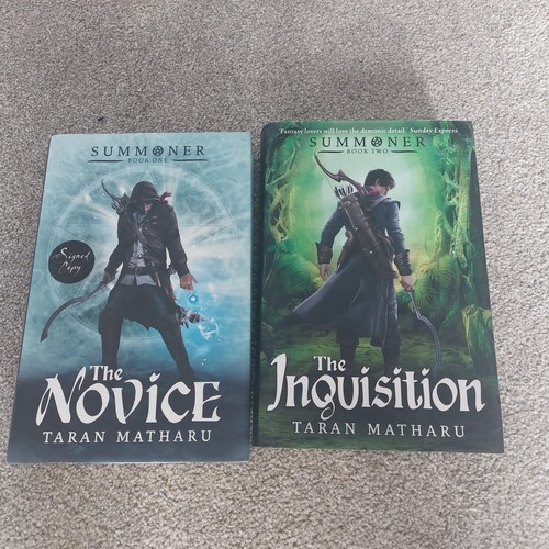 12f - Taran Matharu. HB 1st editions.  Bk1 and 2 of the Summoner