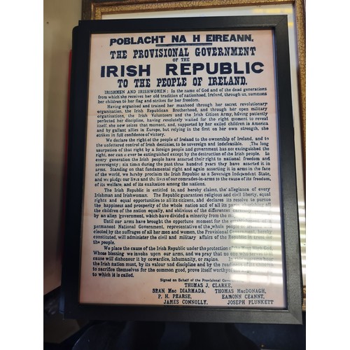 307 - new framed Irish Proclamation