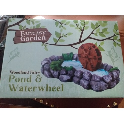 16 - Fantasy garden pound and waterwheel