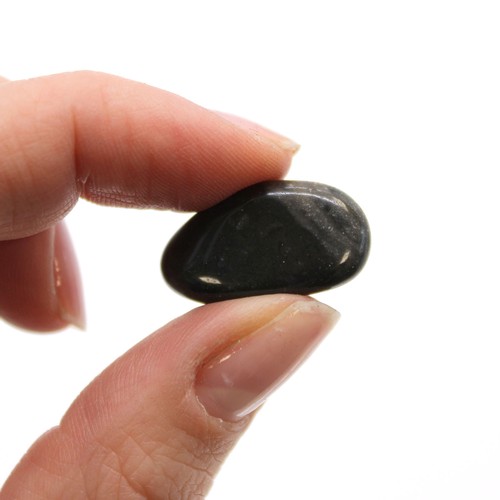 130 - 24x Small African Tumble Stones - Black Onyx