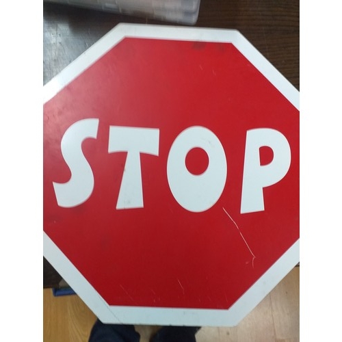 248 - large stop sign metal