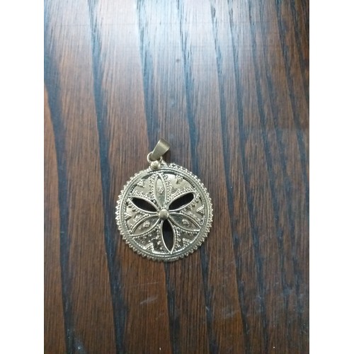 218 - gold plated over 925 silver pendant