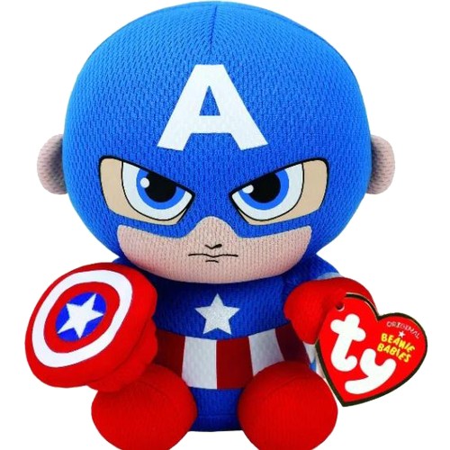 288 - TY Beanies Marvel - Captain America Approximately 8