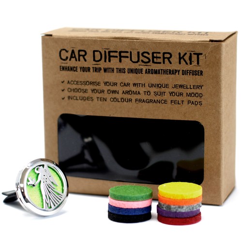 296 - Car Diffuser Kit - Guardian Angel - 30mm
Includes 10 colour fragrance felt pads