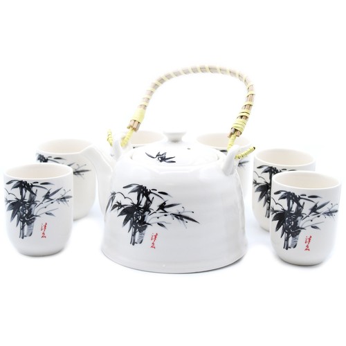 4C - Herbal Teapot Set - White Stone Oriental