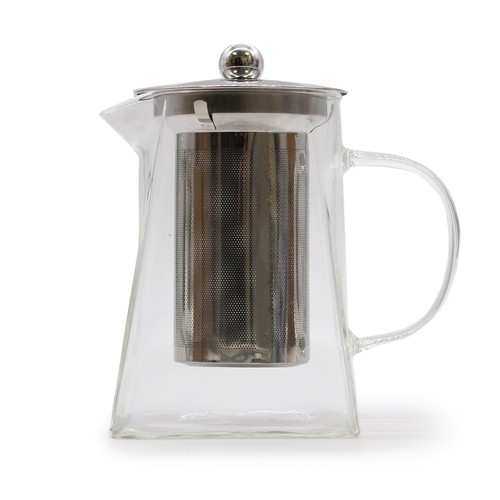 4B - Glass Infuser Teapot - Tower Shape - 750ml