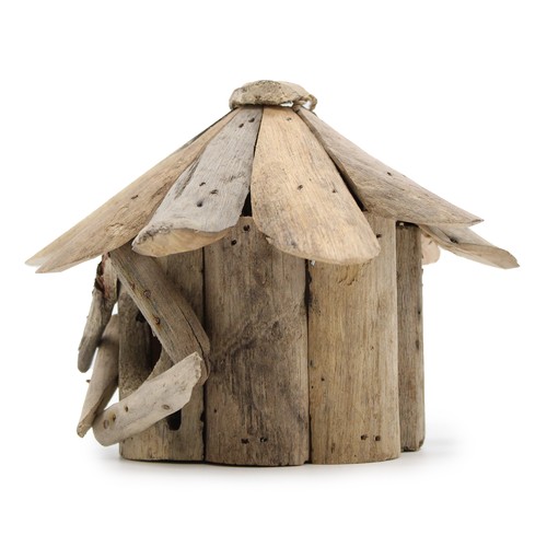 333 - Driftwood Birdbox - Mini Size: H: 11 cm, W: 15 cm
Recycled Driftwood - Albecia falcatria, Samanea Sa... 