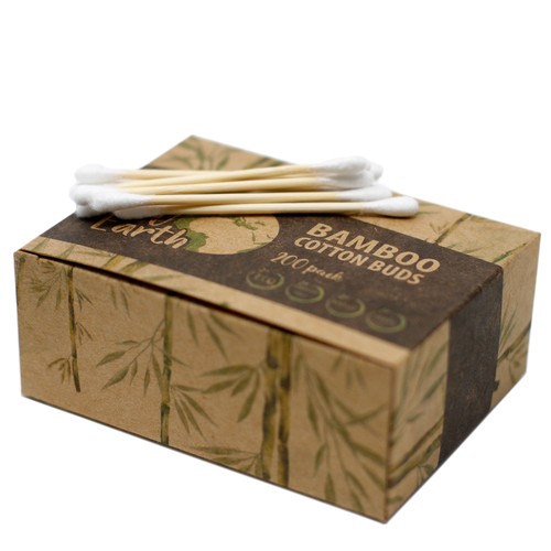 341 - Box of 200 Bamboo Cotton Buds