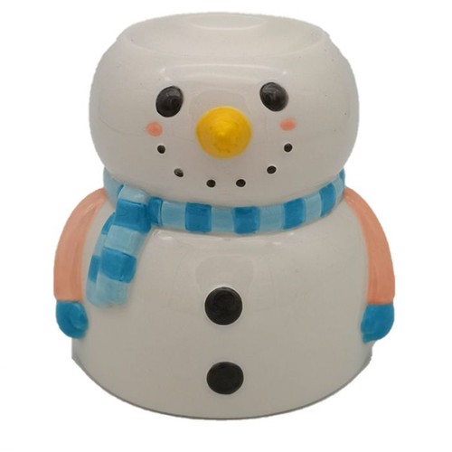 372 - Snowman Shaped Christmas Ceramic Oil Burner