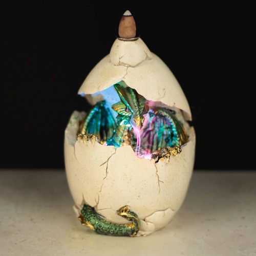 385 - Dragon Egg LED Backflow Incense Burner