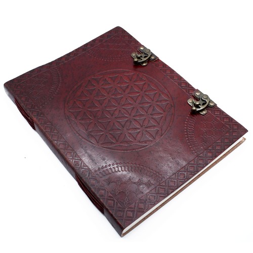 401 - Huge Flower of Life Leather Book 10x13 (200 pages)
33x25x2.5 (cm), 2.062L, 0.485Kg/L