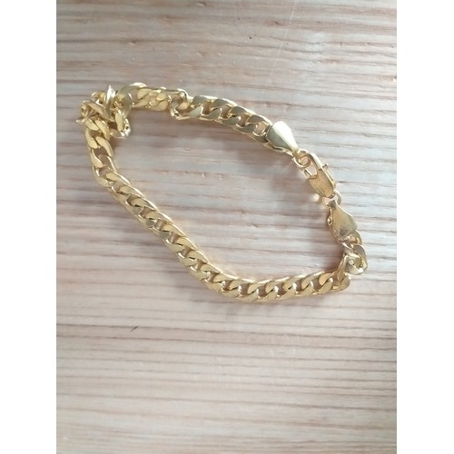 429 - 9ct gold plated men's bracelet