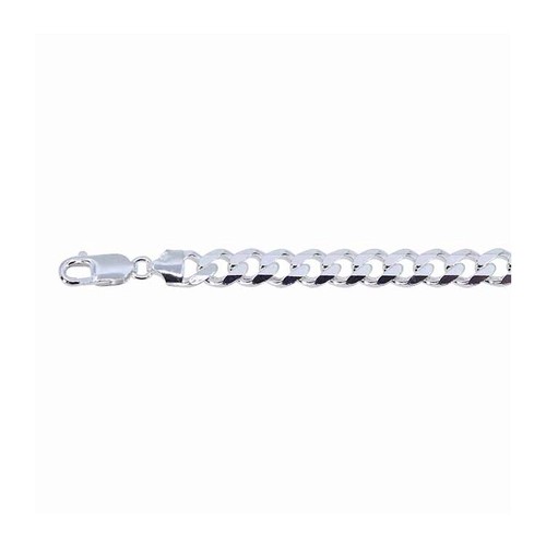 9B - Silver Curb Chain 925   8.5 inch approx. 16.3g (new)
6.5mm wide.