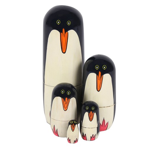 502 - PENGUIN RUSSIAN DOLL
H16cm x W6cm x D6cm