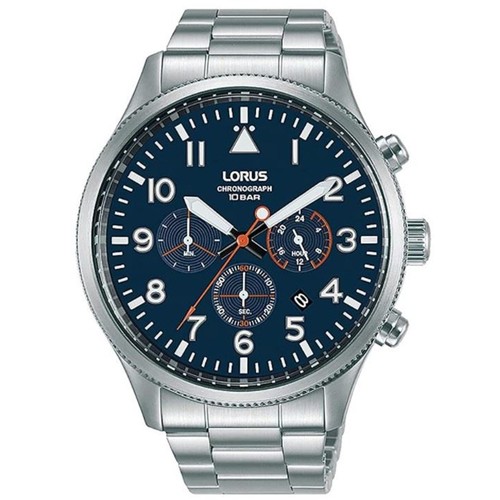 5D - Lorus Men's Chronograph Watch with Date, Stainless Steel Bracelet & Blue Dial RT365JX9
brand new