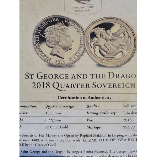 1D - St George and the dragon 2018 gold coin