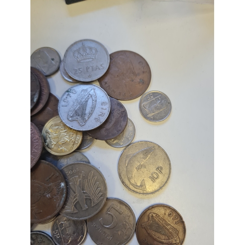 16A - Mixed lot of vintage coins irish & english