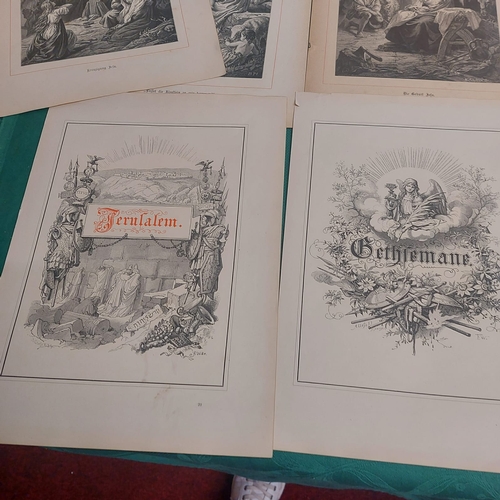 17S - antique bible prints from german bible