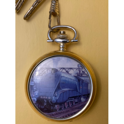 2P - Eastern steam engine pocket watch