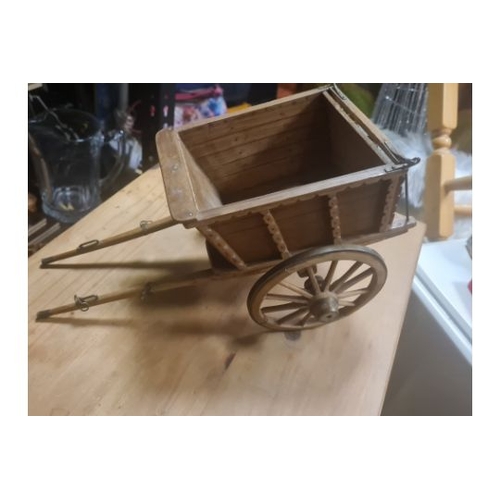 12B - vintage woodon carriage large