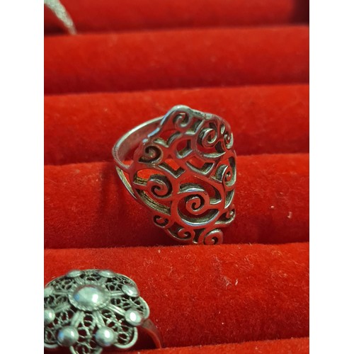 009A - Large sterling silver ring