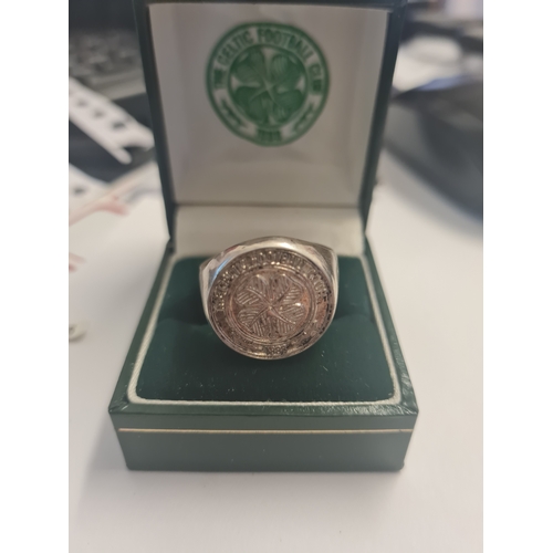 1A - Sterling silver Celtic Fc Ring Large