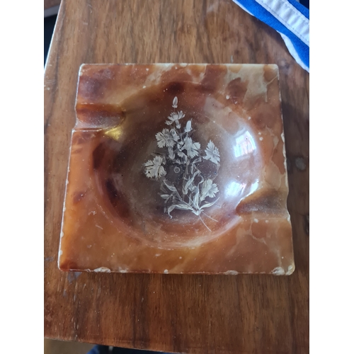 386 - Vintage onyx ashtray