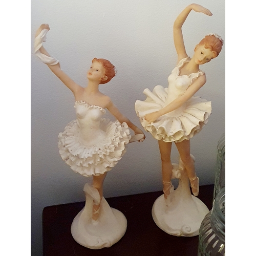 571 - 2 beautiful Ballerina Dancer Ornaments