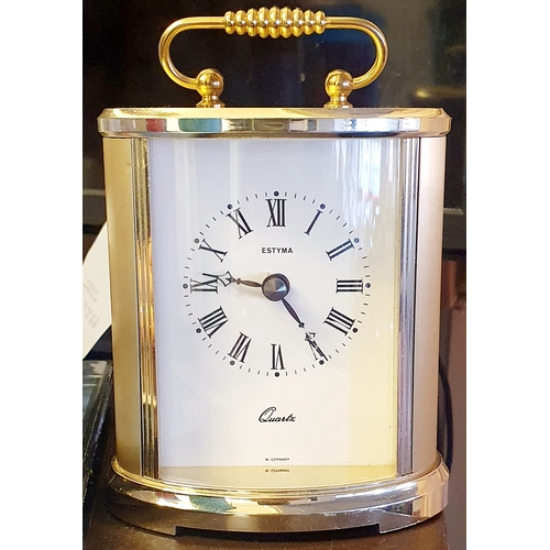 573 - Vintage Quartz Mantle Clock