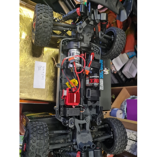 6J - Arrma typhoon 4 x 4 mega 550 slt3 speed buggy rtr working