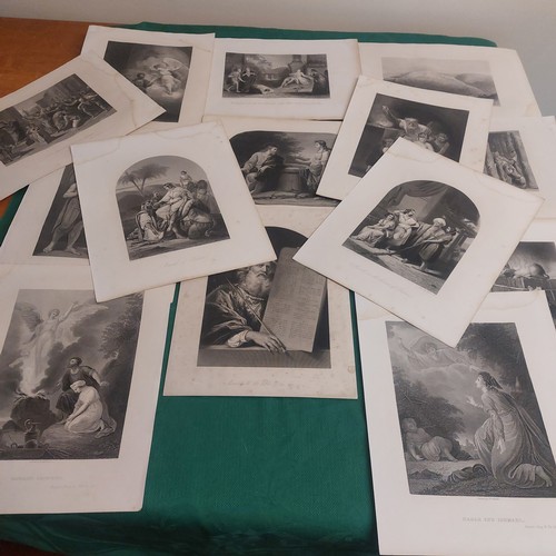 23 - Antique Bible Prints from a family Bible