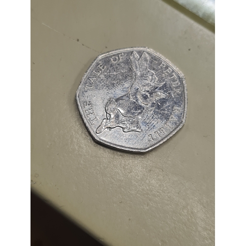 16A - Peter rabbit 50p coin