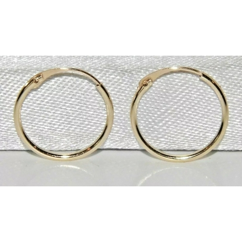 13A - 9ct gold earrings