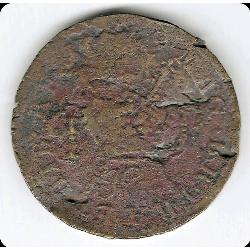 6A - 1689 JAMES II IRISH GUN MONEY HALFCROWN COIN