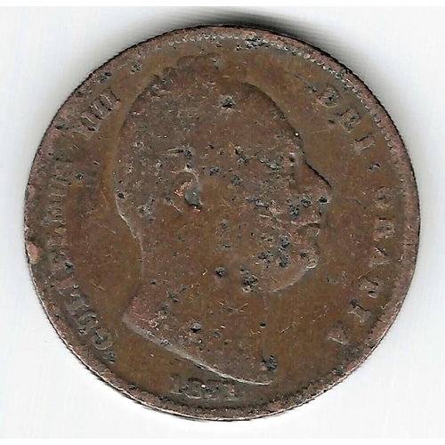 King William IV outlets Copper Farthing Coin 1831