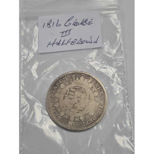 001A - 1816 george III half crown