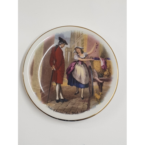 672 - Cries of London fine black cherries patt mall vintage plate