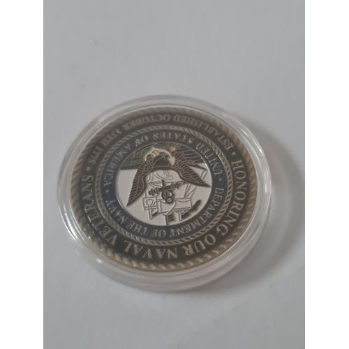 01 - Usa naval coin cased