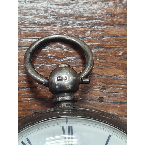 5J - Vintage silver stamped pocket watch