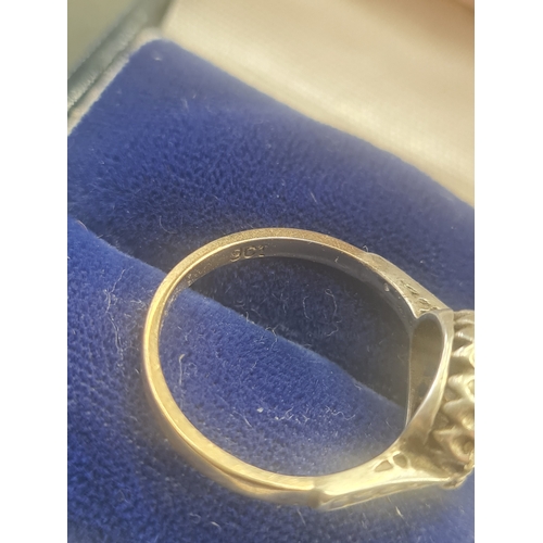 1A - Vintage 9ct gold ring size m