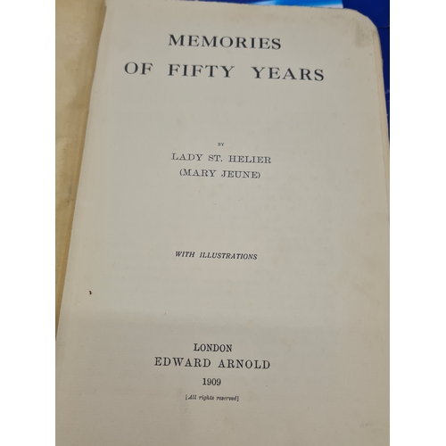 019I - 1st edition 1909 memories of fithy years lady st helier